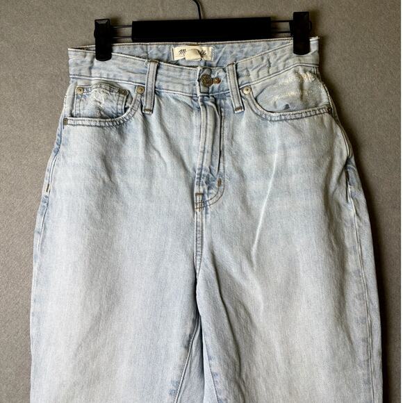 Madewell Women High Rise Weekend Curvy Perfect Vintage Jean Light Wash Denim 25 - Picture 2 of 6